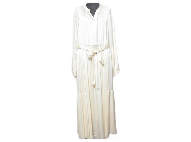 Autre Marque Vestido Caftán de Seda GRACE CONTINENTAL Beige