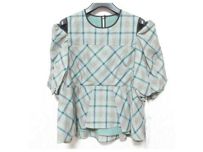 Autre Marque Diagrama GRACE CONTINENTAL Top Sheer Buff Verde