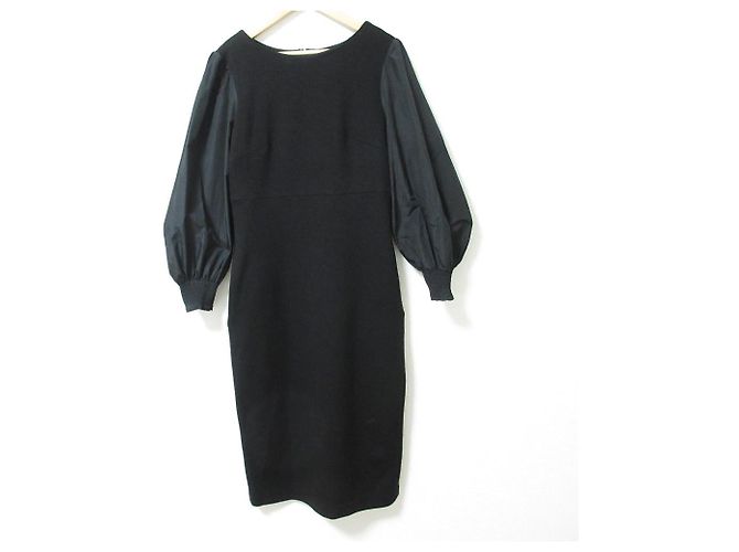 Autre Marque Tiara 23SS Wollmischung Kleid Schwarz