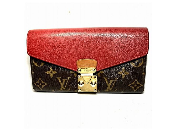 Louis Vuitton Monogram Portefeuille Pallas Long Wallet Fuschia
