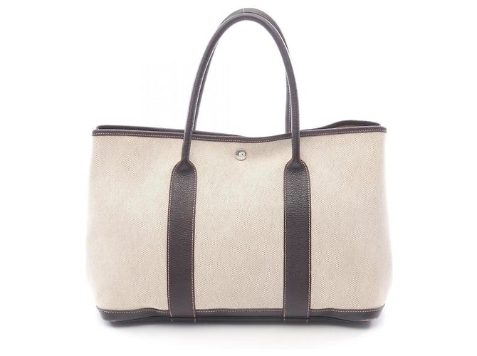 Borsa Tote PM Garden Party di Hermès Marrone Crudo