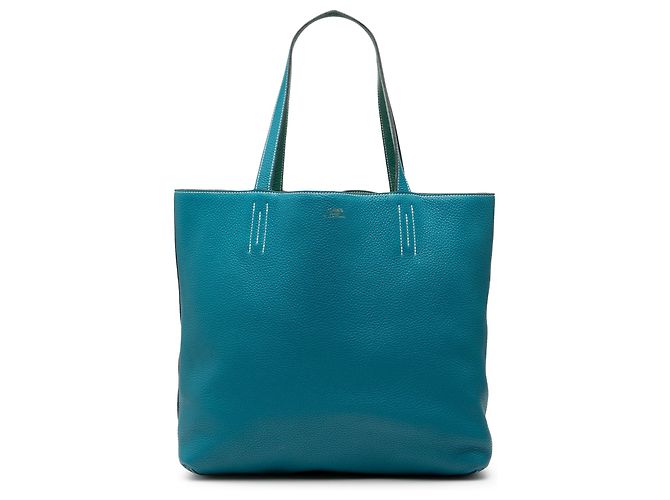 Hermès Blue Clemence Double Sens 45