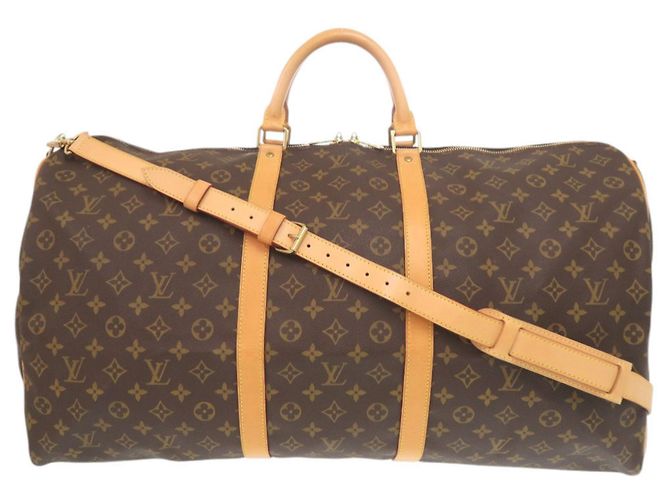 Sac Keepall Bandoulière 60 Monogram Louis Vuitton Marron