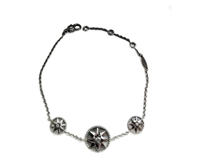 Dior Pulsera trío Rosa de los Vientos Plata