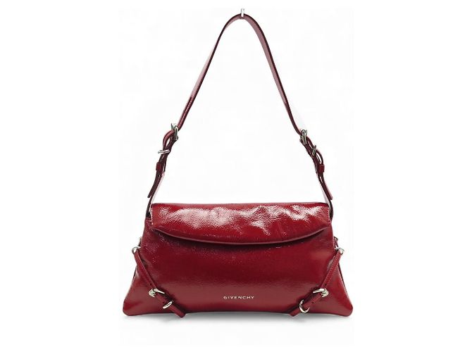 NUEVO BOLSO DE MANO GIVENCHY P'TIT VOYOU EN CUERO LACADO ROJO Roja