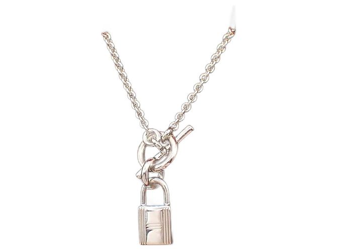 Hermès Collar Péndulo Cadenas Kelly en Plata Esterlina Hermes