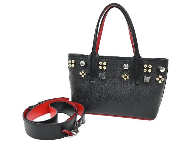 Bolsa Cabata Empire em couro com studs Christian Louboutin - Pequena