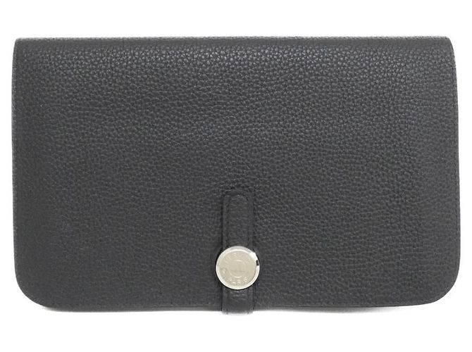 Hermès Dogon Duo Togo Long Wallet Black