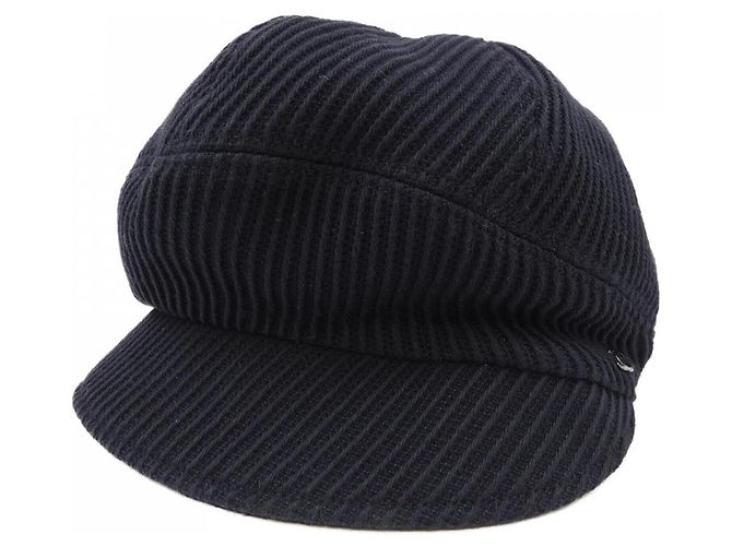 Cappello Chanel Nero Cotone