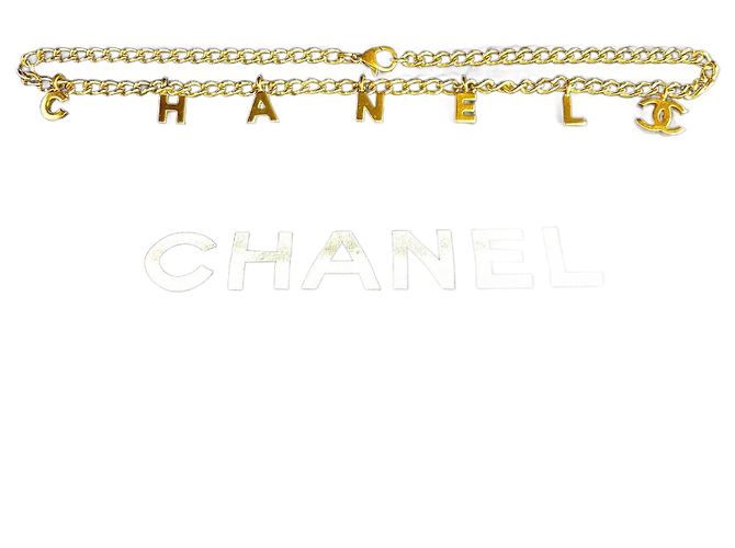 Collana Coco Mark di Chanel D'oro Metallico