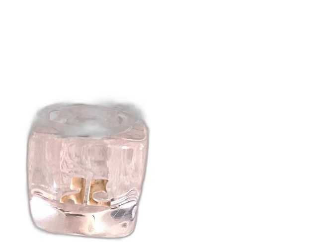 Courreges Courrèges Eiswürfelring aus Acetat