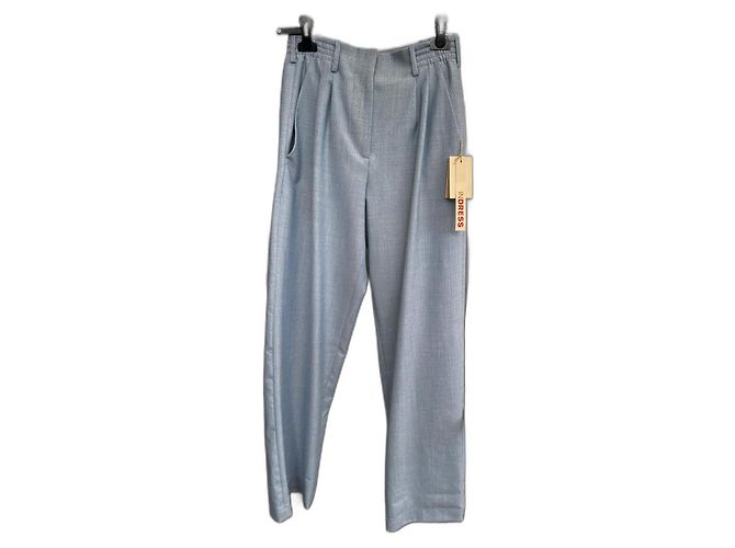 Indress Blue Wool Pants