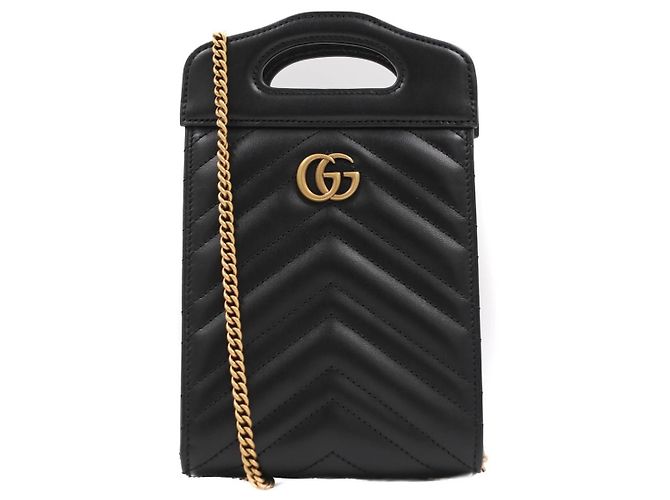 Gucci Borsa a mano Marmont Nero