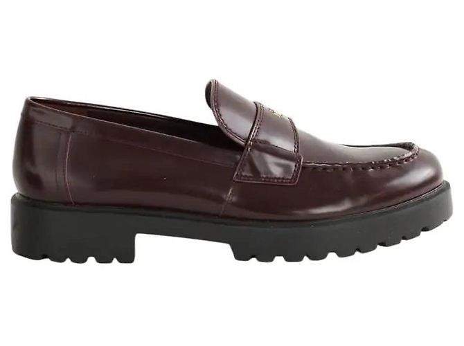 Tory Burch Mocassins en cuir bordeaux