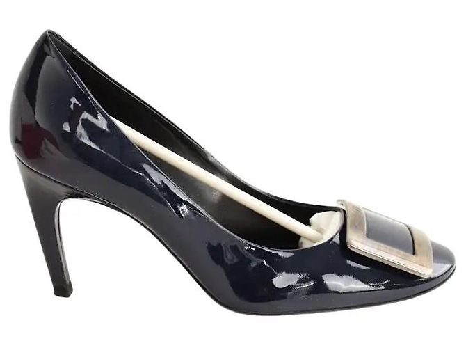Roger Vivier Navy blue patent leather heels