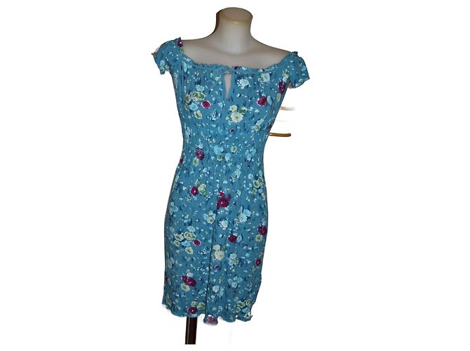 Liu.Jo Mini Kleid aus Baumwolle elastisch Größe 42 IT Mehrfarben