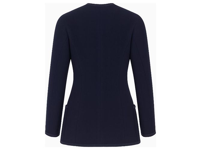 Chanel Navy Blue Tweed Jacket