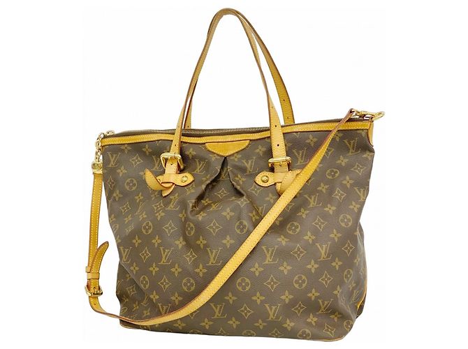 Borsa Tote Louis Vuitton Monogram Palermo GM Marrone