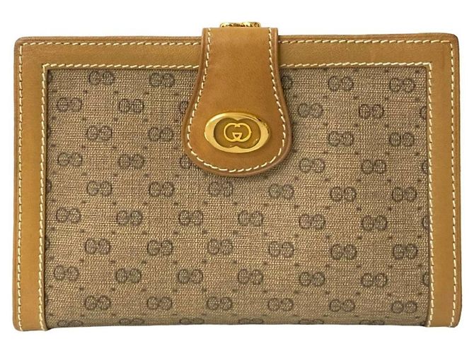Gucci braune Leder Bifold-Brieftasche