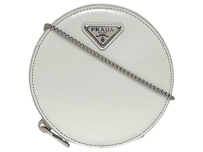 Sac à épaule mini pochette blanc Prada