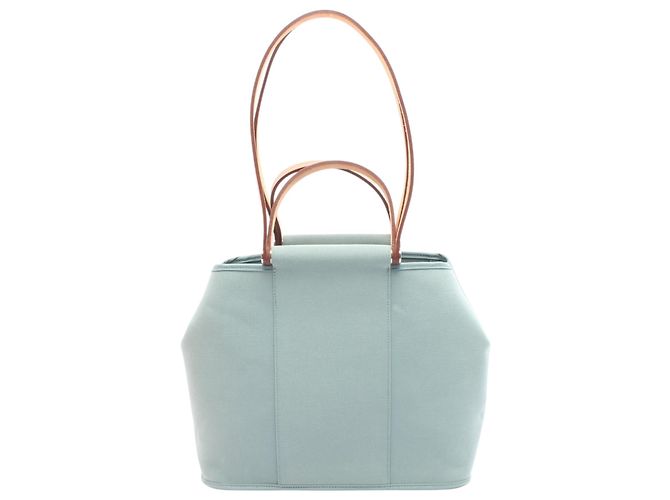 Hermès Blue Toile Cabag Elan PM Light blue