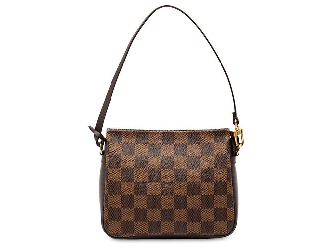 Trousse Pochette Damier Ebene Marrom Louis Vuitton