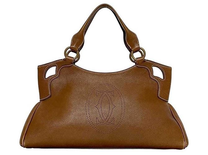 Bolsa Cartier Marcello em couro marrom