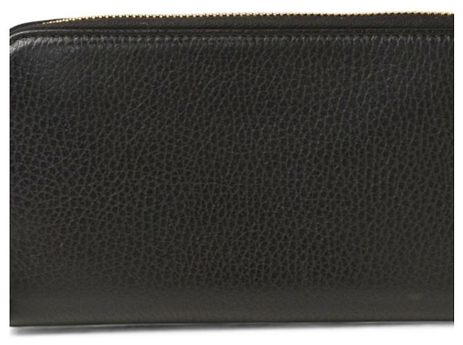 Gucci Black Leather Long Wallet
