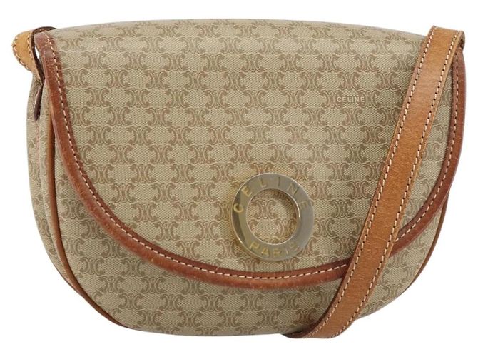 Céline Borsa a Spalla Celine Macadam in Pelle PVC Beige
