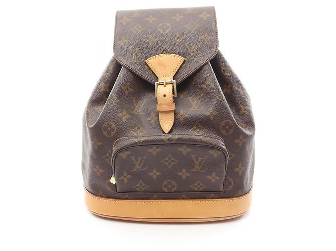Louis Vuitton Montsouris MM Monogram Backpack Brown