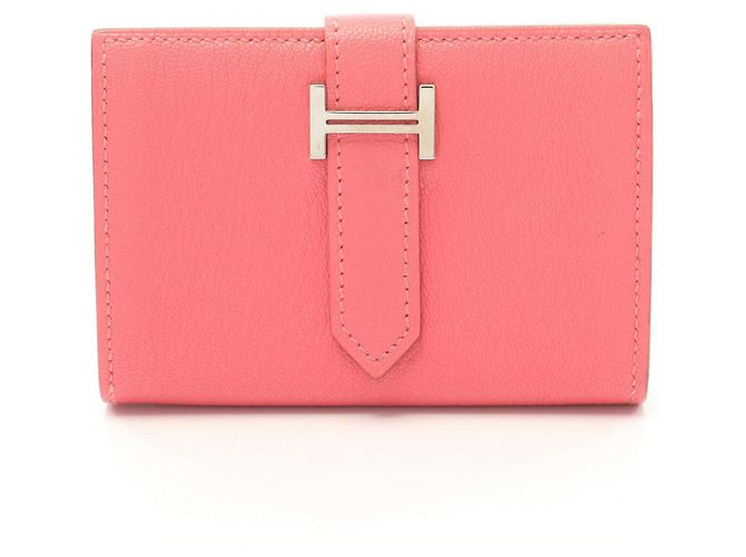 Hermès Hermes Bearn Mini Card Case in Rose Azalee Pink