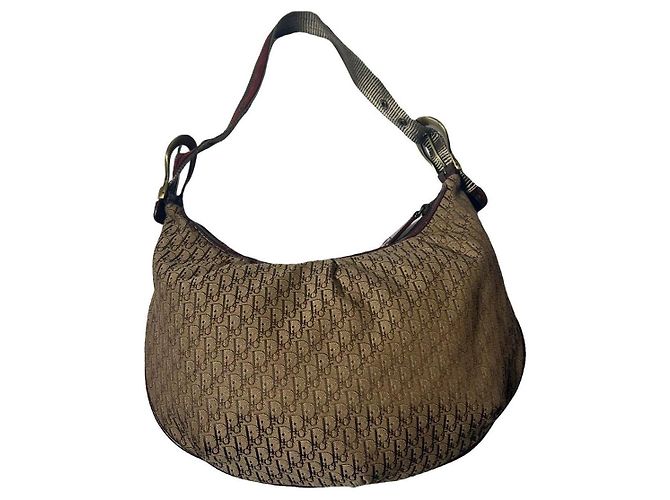 Street Chic Bolsa Hobo Oblique Dior Marrom Couro