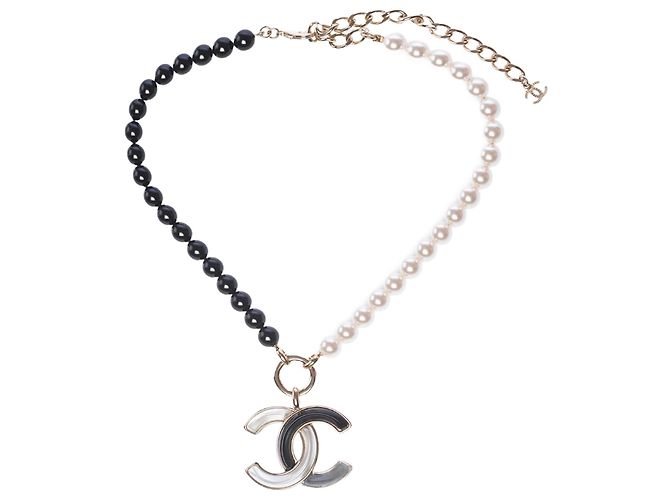 Joyas CHANEL CC en Perla Negra - 103118 Negro