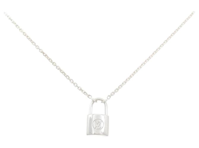Collana Lockit Louis Vuitton Argento 