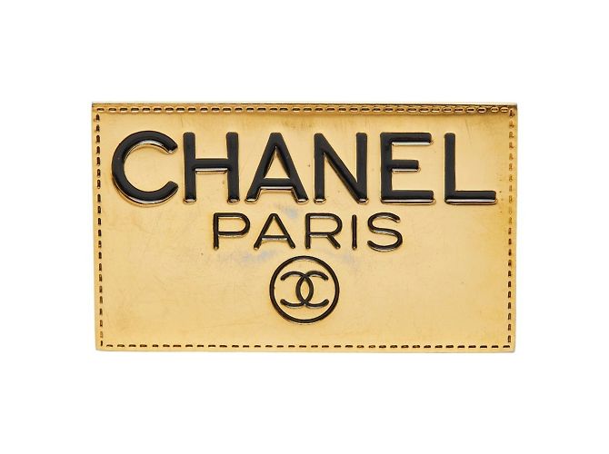 Spilla placcata in oro Chanel D'oro