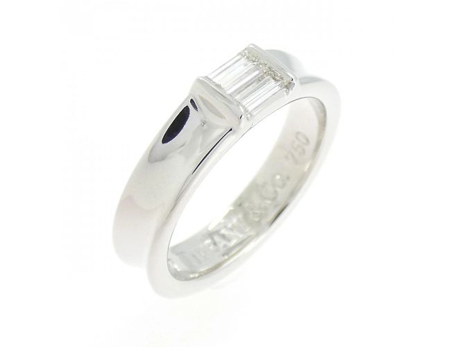 Tiffany & Co Tiffany White Gold Diamond Band Ring Golden