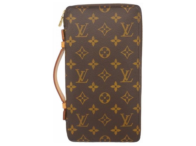Louis Vuitton Monogram Organizer de Voyage Long Wallet Brown