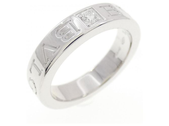 Bulgari Anello in oro bianco e diamanti Bvlgari B.zero1
