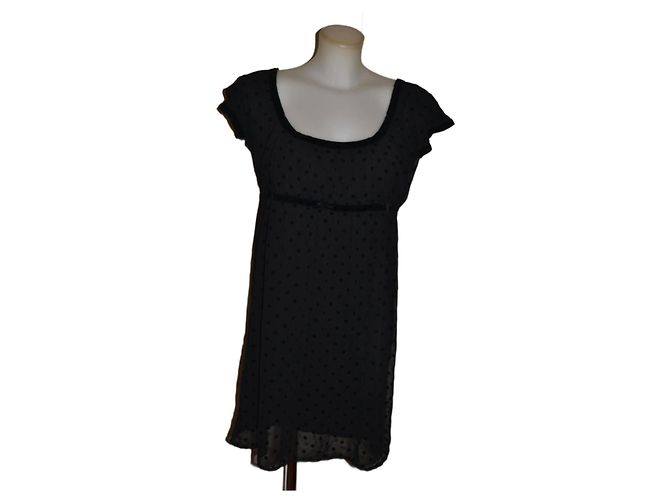 Twin Set Kleid mit Polka Dots Schwarz Größe S