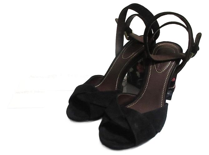 Chloé See By Chloe Suede Embroidered Sandals