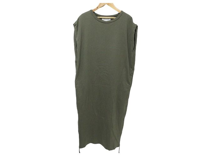 Autre Marque Vestido con cremallera AMERICANA Hem Verde Caqui