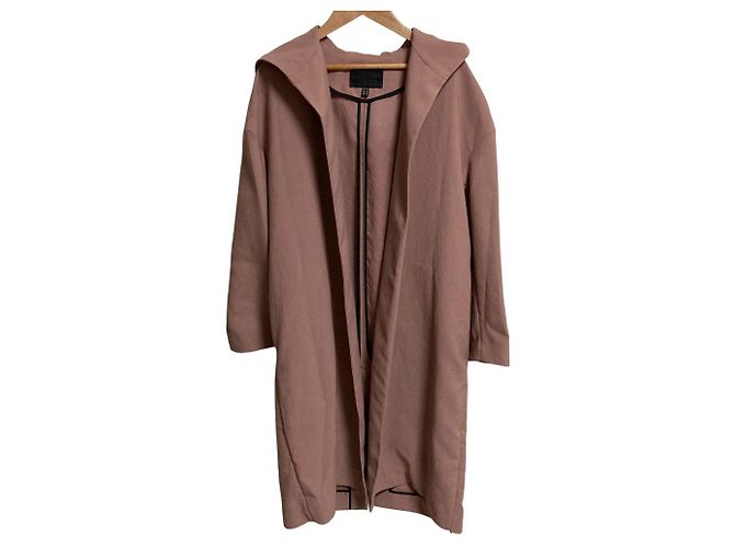Autre Marque Cappotto lungo con cappuccio iCB Beige