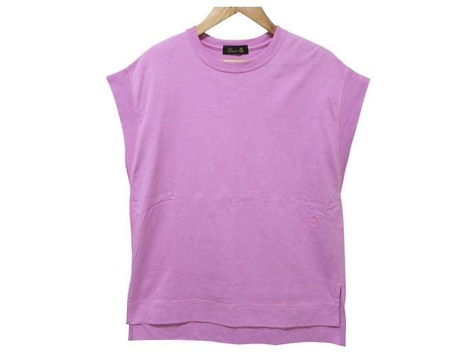 Autre Marque Pullover in cotone a maniche corte Drawer Rosa
