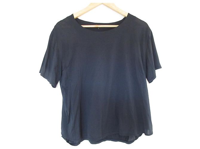 Autre Marque Top corto a maniche corte Drawer Nero