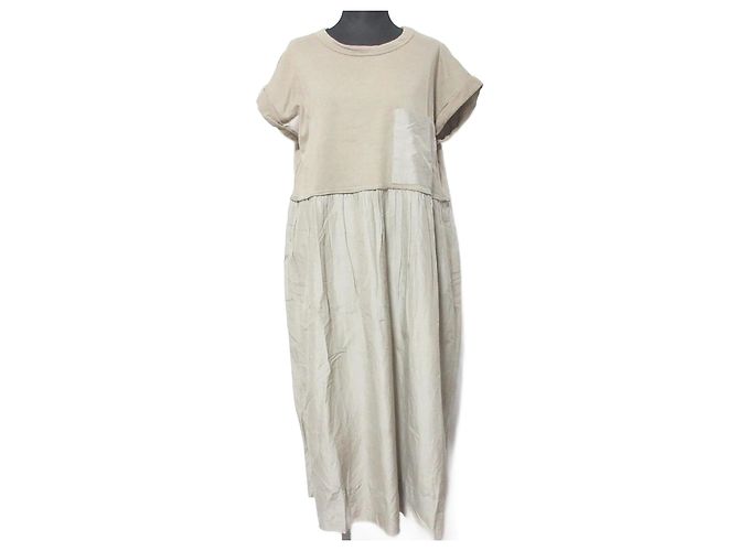 Autre Marque Pocket Kleid PLAIN PEOPLE Beige