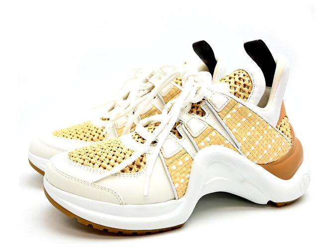 Baskets Arclight de Louis Vuitton Blanc Beige