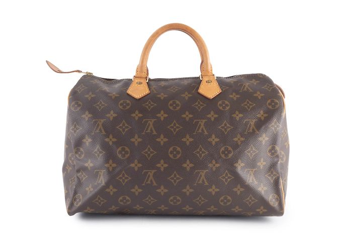 Sac à main Louis Vuitton Speedy 35 Marron Monogramme