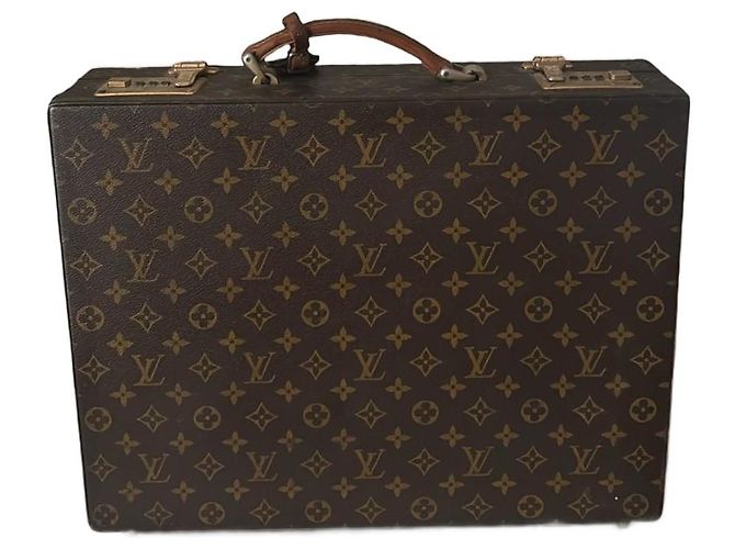 Maleta Louis Vuitton Marrom de Couro