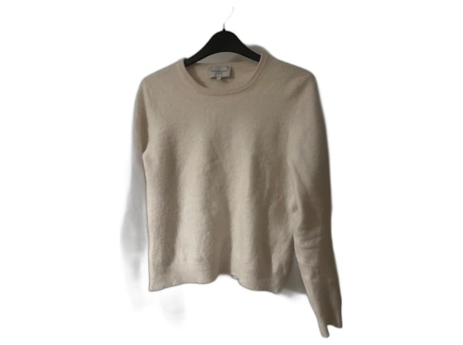 Eric Bompard Kaschmir Pullover Creme Roh 