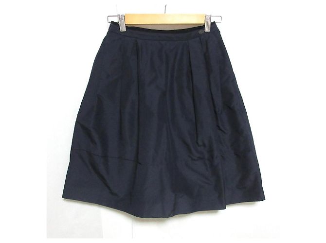 Autre Marque Gonna in seta FOXEY 35377 Blu Blu navy
